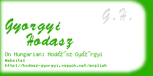 gyorgyi hodasz business card